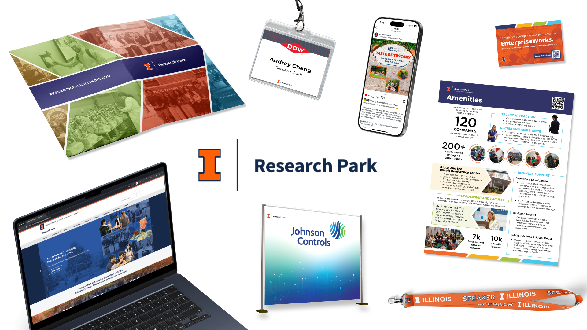 mockup of Research Park work